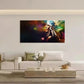 Decorative Feather Headdress Wall Art Canvas Office Home Room Framed 120x60cm