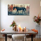 Abstract Horse and Forest Wall Art Canvas Office Home Room Framed 120x60cm