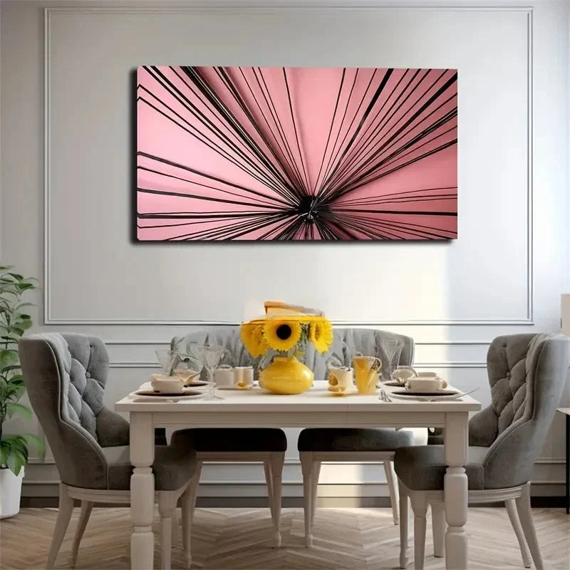 Diverging Lines Suitable Wall Art Canvas Office Home Room Framed 120x60cm