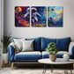 3pcs astronaut and planet minimalist style Wall Art Set Canvas Framed 40x60cm - High Quality Print 100% Australian Made Wall Canvas Ready to Hang