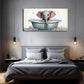 Featuring a Small Elephant Wall Art Canvas Office Home Room Framed 120x60cm