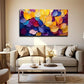 Bohemian Modern Abstract Wall Art Canvas Office Home Room Framed 80x45cm