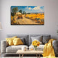 Bohemian Modern Rural Landscape Wall Art Canvas Office Home Room Framed 120x60cm