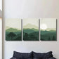3pcs Abstract Natural Mountains Landscape Wall Art Set Canvas Framed 40x60cm - High Quality Print 100% Australian Made Wall Canvas Ready to Hang