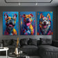 3pcs Animal Themed Modern Dog Wall Art Set Canvas Framed 40x60cm - High Quality Print 100% Australian Made Wall Canvas Ready to Hang