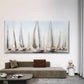 Nautical Sailing Boats on Sea Wall Art Canvas Office Home Room Framed 120x60cm
