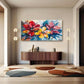 Extra Large Floral Nature Wall Art Canvas Office Home Room Framed 120x60cm