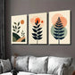 3pcs Modern Abstract Botanical 3 Minimalist Leaf Wall Art Set Canvas Framed 40x60cm - High Quality Print 100% Australian Made Wall Canvas Ready to Hang
