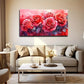 Vibrant Gradient Of Red Soft Wall Art Canvas Office Home Room Framed 120x60cm