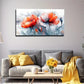 Orange and Red Gradient Petals Wall Art Canvas Office Home Room Framed 120x60cm