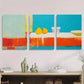 3pcs Vibrant Pears & Citrus Design Abstract Metal Print Ready to Hang Art