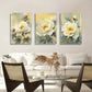 3pcs Elegant Peony Flower Set Featuring Perfect Wall Art Set Canvas Framed 40x60cm - High Quality Print 100% Australian Made Wall Canvas Ready to Hang