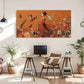 Elegant Nature Harmony Flowers Wall Art Canvas Office Home Room Framed 120x60cm