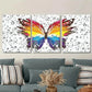 3pcs Colorful Butterfly Modern Abstract Wall Art Set Canvas Framed 40x60cm - High Quality Print 100% Australian Made Wall Canvas Ready to Hang