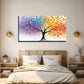Vibrant Red Orange Purple Wall Art canvas office home room framed 120x60cm