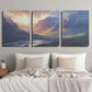 3pcs Vibrant Mountain & River Landscape Wall Art Set Canvas Framed 40x60cm - High Quality Print 100% Australian Made Wall Canvas Ready to Hang