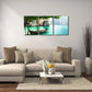 3pcs Boat on Island in Thailand Natural Metal Print Ready to Hang Art