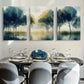 3pcs Sky Series Trees Reflection on Water Wall Art Set Canvas Framed 40x60cm - High Quality Print 100% Australian Made Wall Canvas Ready to Hang