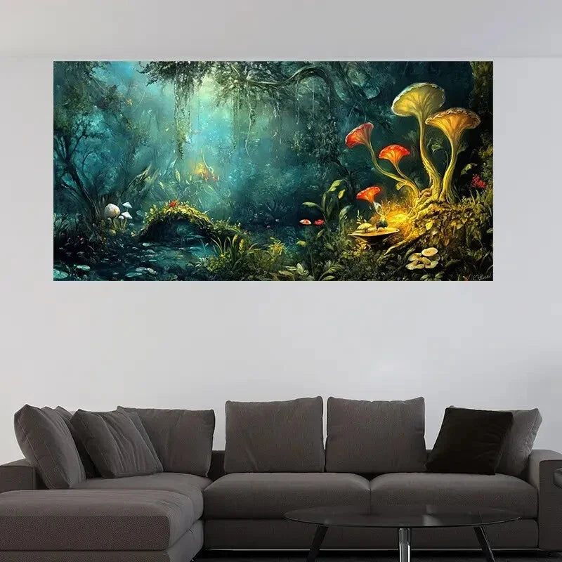 Creative Fantasy Scenery Wall Art Canvas Office Home Room Framed 120x60cm