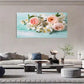 Blooming Roses Flower Jasmine Wall Art Canvas Office Home Room Framed 120x60cm