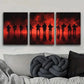 3pcs A group of soldiers standing in formation Metal Print Ready to Hang Art