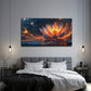 Lotus Flower Blooming Abstract Wall Art Canvas Office Home Room Framed 120x60cm