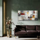 Abstract Design Trendy Colors Wall Art Canvas Office Home Room Framed 120x60cm