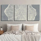 3pcs Simple Tree Growth Ring Illustration Wall Art Set Canvas Framed 40x60cm - High Quality Print 100% Australian Made Wall Canvas Ready to Hang