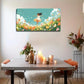 Girl Dancing Among Flower Wall Art Canvas Office Home Room Framed 120x60cm