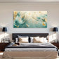 Butterfly Green Golden Neutral Wall Art Canvas Office Home Room Framed 120x60cm