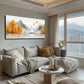 Serene Autumn Landscape Wall Art canvas office home room framed 120x60cm