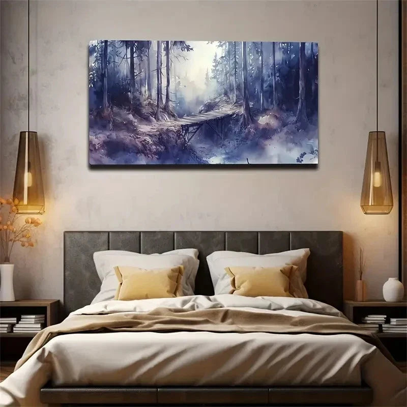 Dance Halls Spaces Paths Wall Art Canvas Office Home Room Framed 120x60cm
