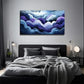 Navy Blue Purple Black Modern Wall Art Canvas Office Home Room Framed 80x45cm