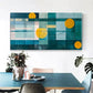 Squares Abstract Modern Colors Wall Art Canvas Office Home Room Framed 120x60cm