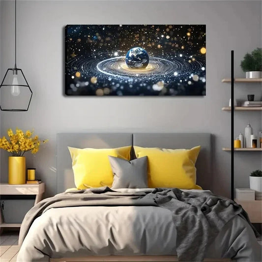 Galaxy Modern Minimalist Wall Art Canvas Office Home Room Framed 120x60cm