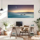 Natural Scenery Moon Artwork Wall Art Canvas Office Home Room Framed 80x45cm