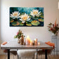 Lotus Flower Durable Modern Wall Art Canvas Office Home Room Framed 120x60cm