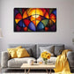 Symmetrical Graphics Abstract Wall Art Canvas Office Home Room Framed 80x45cm