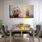 Swaying Sailboats Oil Painting Wall Art canvas office home room framed 120x60cm