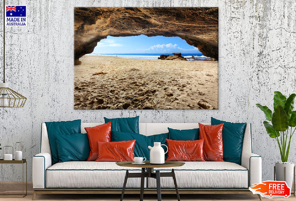 Caves Beach Photograph Australia Print 100% Australian Made Stretched Canvas Ready to Hang - 1361