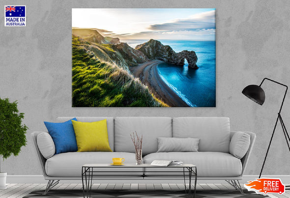 Purbeck Heritage Coast Photograph Print 100% Australian Made Stretched Canvas Ready to Hang - 1362