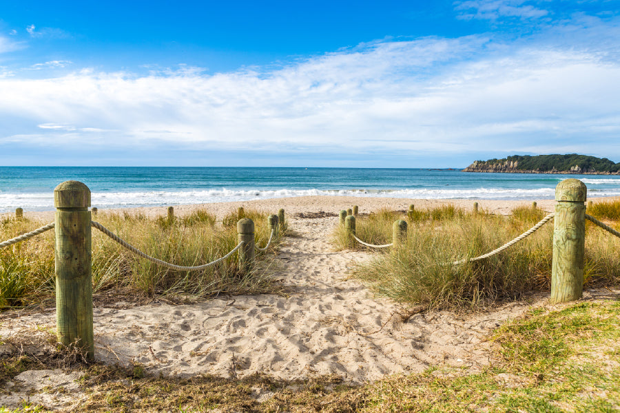 Sea Pathway View Photograph Print 100% Australian Made Stretched Canvas Ready to Hang - 1367