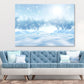 3D Render Falling in Snow Field Print 100% Australian Made Stretched Canvas Ready to Hang - 1021