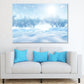 3D Render Falling in Snow Field Print 100% Australian Made Stretched Canvas Ready to Hang - 1021