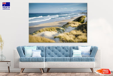 Beach Sand Dunes View Print 100% Australian Made Stretched Canvas Ready to Hang - 1352