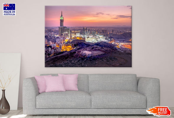 Holly Makkah at Saudi Arabia View Print 100% Australian Made Stretched Canvas Ready to Hang - 1452