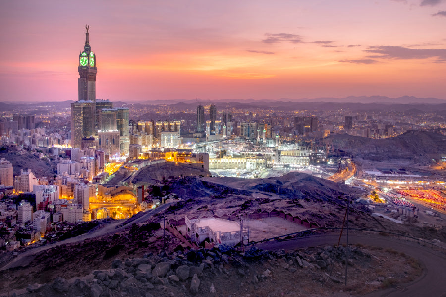 Holly Makkah at Saudi Arabia View Print 100% Australian Made Stretched Canvas Ready to Hang - 1452