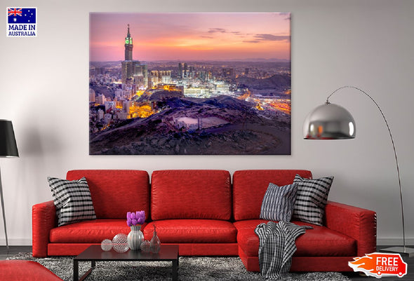 Holly Makkah at Saudi Arabia View Print 100% Australian Made Stretched Canvas Ready to Hang - 1452