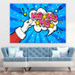 HO HO HO Quote Illustration Pop Arts & Comic Poster  Print 100% Australian Made Stretched Canvas Ready to Hang - 2177