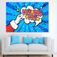 HO HO HO Quote Illustration Pop Arts & Comic Poster  Print 100% Australian Made Stretched Canvas Ready to Hang - 2177